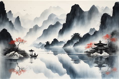 九顶铁刹山远眺，山峦叠嶂，云雾缭绕